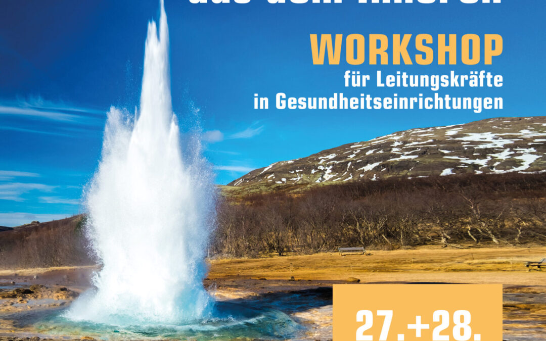 Workshop im Mai 2026 für Leitungskräfte in Gesundheitseinrichtungen